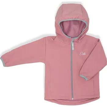 Kojenecká bunda ESITO | Dětská softshellová bunda Shell pink - růžová / 86