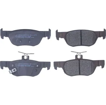 Brzdová destička Sada brzdových destiček, kotoučová brzda DENCKERMANN B111672