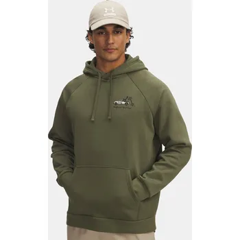 Pánská mikina Pánská mikina Under Armour UA Rival Fleece HBR Logo 6003955-390 Zelená LG