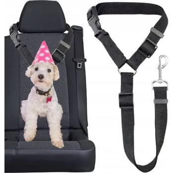 Vodítko pro psa HUR NUXIE® BEZPEČNOSTNÍ VODÍTKO DO AUTA PRO PSA KOČKU KRÁTKÉ OPĚRKA HLAVY 73CM