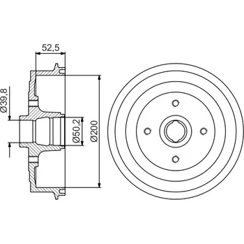 Brzdový buben Brzdový buben BOSCH 0 986 477 217