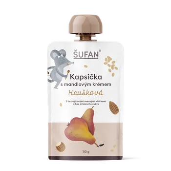 Vyrobeno pro ŠUFAN Kapsička s mandlovým krémem Hrušková - 110 g