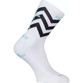 Pánské ponožky Q36.5 Cyklistické ponožky klasické - NIBALI SHARK SOCKS - bílá
