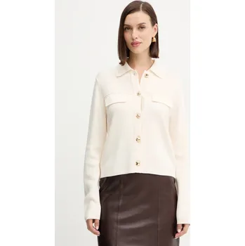 Dámský svetr Kardigan s příměsí vlny Morgan MIMDIE béžová 01X, vel. S