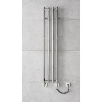 Radiátor P.M.H. Sušák PMH Mona elektrický kabel vpravo, 331x1533 mm, leštěná nerez, MO1SS-RK MO1SS-RK