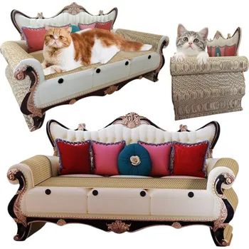 Luxusní kočičí škrabadlo ve tvaru gauče 60 x 27 x 33 cm