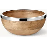 Miska Grace (Ø 20 cm), mangové dřevo s okrajem z nerezové oceli - EDZARD
