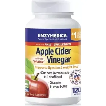 Přírodní produkt Apple Cider Vinegar, 355 mg, 120 kapslí Enzymedica