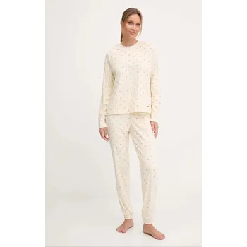 Dámské pyžamo Pyžamo United Colors of Benetton dámské, béžová barva, 31UX3P046 01X, vel. M