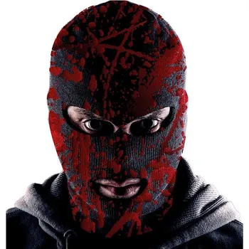 Karnevalová maska Krvavá černá kukla