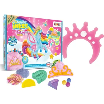 CRAZE INKEE Galupy Unicorn Gift Box – dárková sada do koupele s korunkou