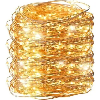 Dekorativní svítidlo DT Světelný řetěz LED 100 světýlek - teplé světlo