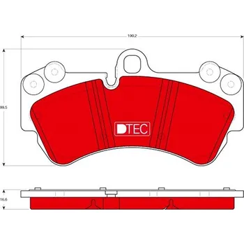 Brzdový systém TRW Brzdové destičky GDB1547DTE