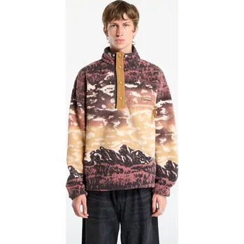 Pánské oblečení Mikina Columbia Helvetia™ II Printed Half Snap Fleece Camel Brown Sisters S