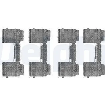 Přislušenství brzdového systému Sada příslušenství, obložení kotoučové brzdy DELPHI LX0477