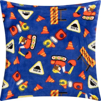 Dekorativní polštářek Bellatex Polštářek ELLÍK - dětský motiv Modrá,Červená