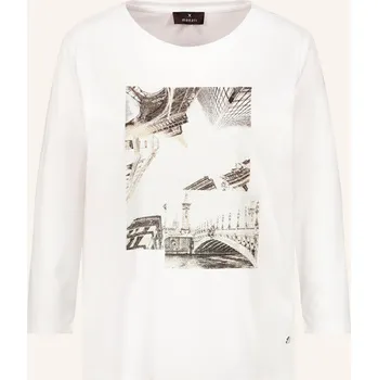 Dámský svetr Monari Dámské Tričko S 3/4 Rukávem A Ozdobnými Kamínky, bílá, 36