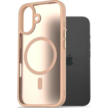 Pouzdro na mobilní telefon AlzaGuard Matte Case Compatible with Magsafe pro iPhone 17 Pro pískově žlutý