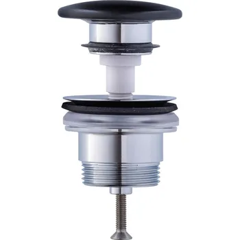 Sifon Duravit 50791300 - Umyvadlová výpusť PUSH-OPEN pr. 6,5 cm matný antracit