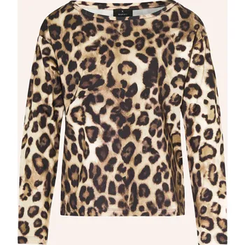 Monari Dámské Tričko S Dlouhým Rukávem, černá / hnědá /...