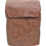 Tmavě hnědý městský batoh s ornamenty Luna