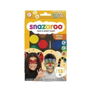 Speciální výtvarná barva Sada obličejových barev zvířata, Snazaroo 8X2,1g