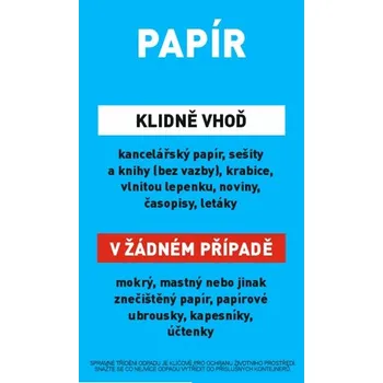 samolepka Samolepka PAPÍR - 195x330 mm