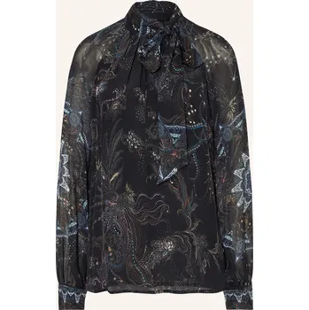 Dámská halenka Riani Dámská Halenka S Vázačkou, černá / petrolejová / tmavě...