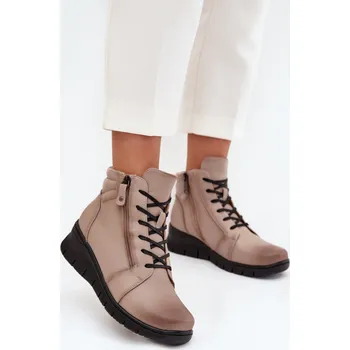 Dámská zimní obuv Boty na klínovém podpatku model 217731 Step in style 37