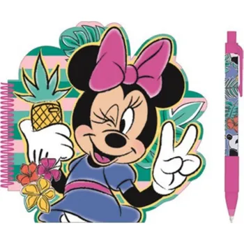 W&O Spirálový zápisník s propiskou MINNIE