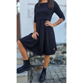 Dámské šaty Kulišárny Šaty ESMÉ black kojicí VELIKOST: 34