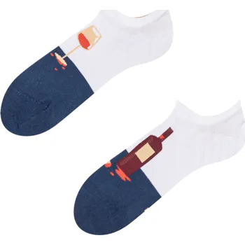 Dámské ponožky Veselé ponožky do tenisek Láhev vína