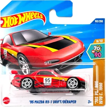 autíčko Hot Wheels 95 MAZDA RX-7 DRIFT