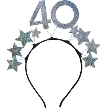 Čelenka Čelenka s hvězdičkami stříbrná 40