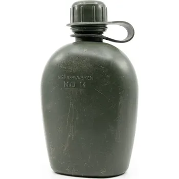 Láhev Armáda Holandská Láhev polní holandská 1L plast ZELENÁ použitá