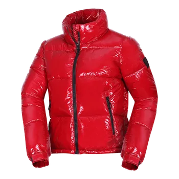 Dámská větrovka Northfinder Dámská trendy krátká zateplená bunda MADILYNN, rudá, L