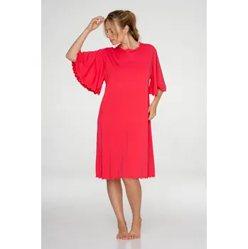 Dámské noční prádlo TIMO Timo | Vzdušná noční košile s netopýřími rukávy Corals - S / 34