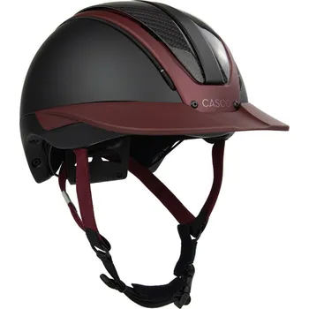 Jezdecká přilba CASCO Helma Duell One Carbon CASCO, wine red Obvod hlavy: 55-57 cm