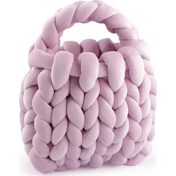 Kabelka Kabelka z velvetové příze hand made 25x22 cm, barva 8 fialová lila