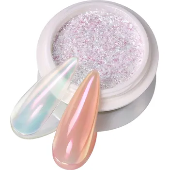 Umělé nehty NICOLE DIARY Aurora 5 - pigment na Nail Art