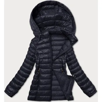 Dámská cargo bunda Dámská prošívaná bunda s odepínací kapucí grafitová, odstíny šedé S (36) i392_24854-46