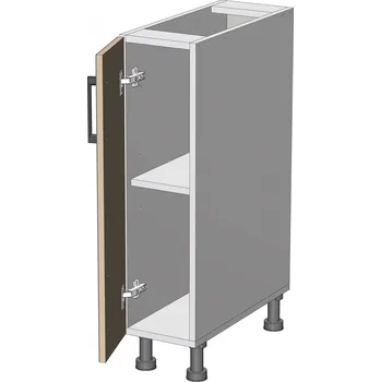 Kuchyňská linka Nábytek Pyramida, s.r.o. dolní skříňka š.20, v.82, Modena L2082F, grafit/antracit