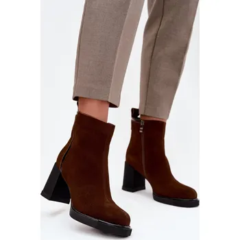 Dámská zimní obuv Boty na podpatku model 217493 Step in style 39