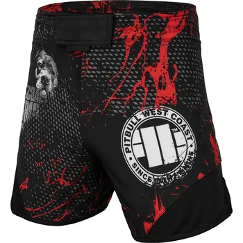 Pánské kraťasy PitBull West Coast Pánské šortky Grappling Blood Dog 2 - černé - PWC_NEWBLDOG2_BLK Velikosti: XXL