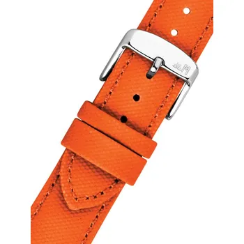 Módní doplněk Textilní řemínek Morellato Ponza 6083E36.086 M, oranžový, recyklovaný materiál - 22 mm