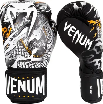 Boxerské rukavice Boxerské rukavice VENUM DRAGON'S FLIGHT - černo/bílé - VENUM-03169-108 Velikosti: 14 oz