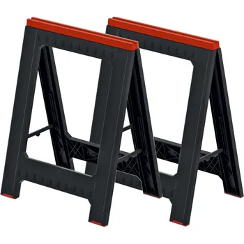 PROSPERPLAST Podstavec stavební (koza) TITAN STAND černý, 1bal/2ks | 580x50x793 mm