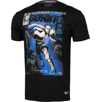 Pánské tričko PitBull West Coast Triko Boxing Comics - černé - PWC_BOXCOMICS_BLK Velikosti: XL