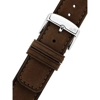 Řemínek na hodinky Kožený řemínek Morellato Coubert 6021C38.032 M, hnědý - 22 mm