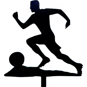 Party dekorace Zápich - fotbalista černý